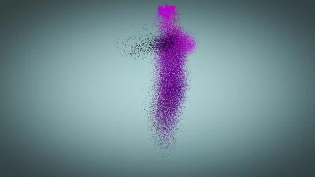 Uomo creato da particelle, dal cervello alle gambe