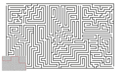 Large Vector Horizontal Maze with Answer 23