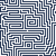 Vector abstract seamless background modern line maze. Decorative - 124499905