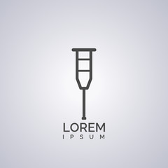 Crutch icon design
