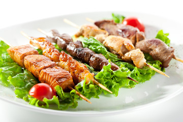 Asian Style Skewered Food