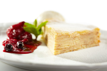 Pancake Cake with Ice Cream