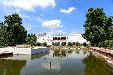 Buildings inside Red-fort Delhi in India