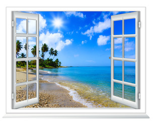 Fototapety  Okno z widokiem na ocean