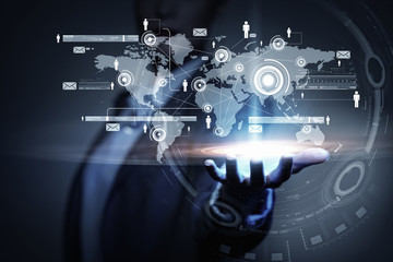 Global connection technologies . Mixed media