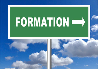formation panneau et ciel