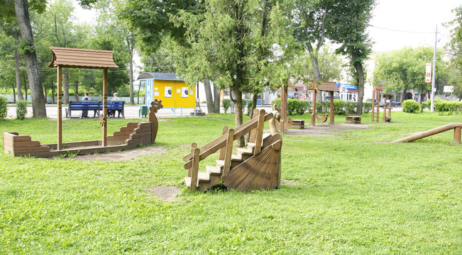 Parque infantil en Uglich, Rusia