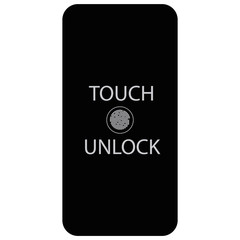 Touch to Unlock abstract phone illustration