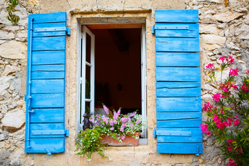 Fototapeta na wymiar House of small typical town in Provence, France