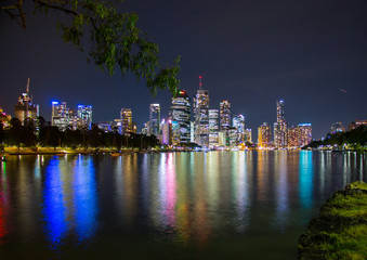 Fototapeta na wymiar Brisbane City Nightscape