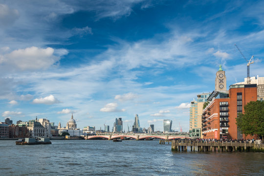 View of the Thames in London