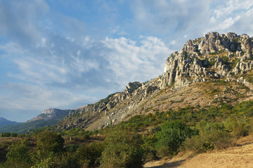 The Northern slope of the mountain South Demerdzhi. Crimea.