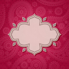 Frame in the Indian style
