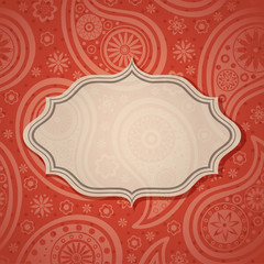 Frame in the Indian style