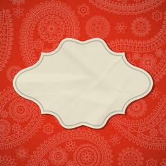 Frame in the Indian style