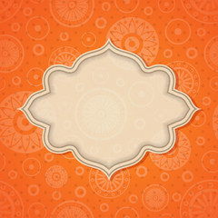 Frame on a bright background