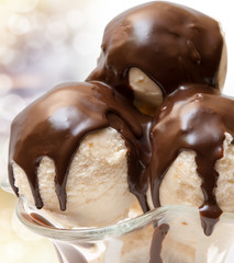 Ice cream close up