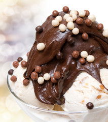 Ice cream close up