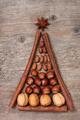 Christmas spices and nuts