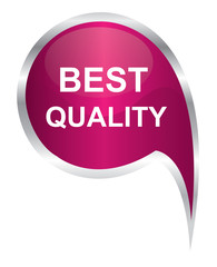 pink best quality speech bubble 
