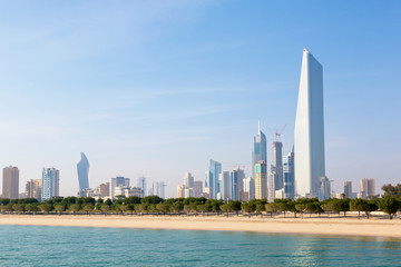 Obraz na płótnie Canvas Skyline of Kuwait City