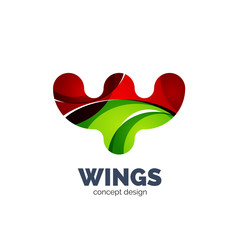 Modern abstract futuristic logo