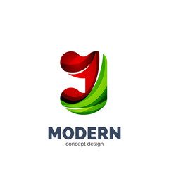 Modern abstract futuristic logo