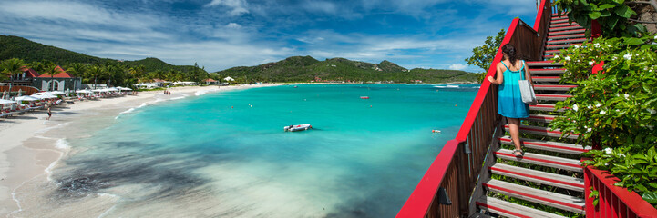 St Barth Island, Caribbean sea