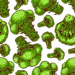 seamless colorful broccoli