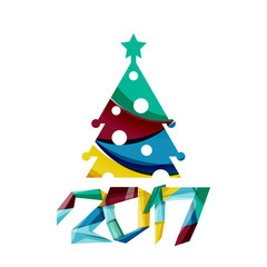 Happy New Year and Chrismas holiday greeting card elements