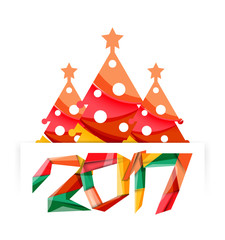 Happy New Year and Chrismas holiday greeting card elements