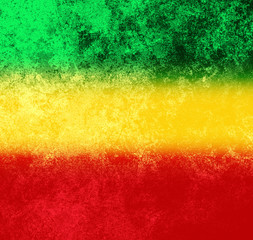 Ethiopia flag color on old vintage grunge background and grunge