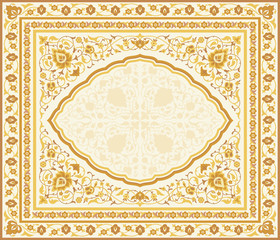 Ornate background in eastern style