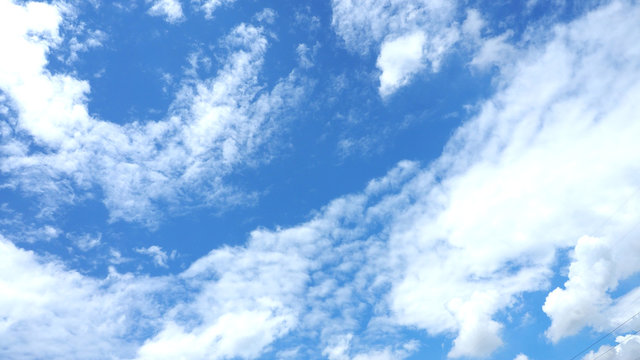 Cloud in the blue sky for background
