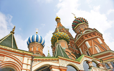 Fototapeta na wymiar Arquitectura y plaza Roja de Moscú, Rusia