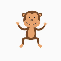 Fototapeta premium Cute baby monkey