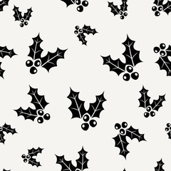 Holly Seamless Pattern