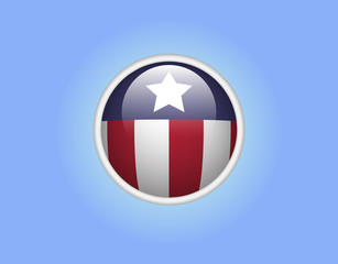 Obraz premium poster for the American patriots day with stylized flag in a rou