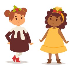 Illustration of carnival costume kid vector.