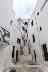 Facade of a building located in Ostuni, also known as 