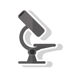 Microscope icon. Science laboratory chemistry and research theme. Isolated design. Vector illustration
