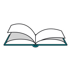 Book icon. School education supply and object theme. Isolated design. Vector illustration