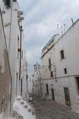 Alleyway in Ostuni, Puglia, Italy.

