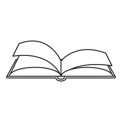 Book icon. School education supply and object theme. Isolated design. Vector illustration