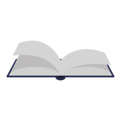 Book icon. School education supply and object theme. Isolated design. Vector illustration