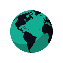 Planet sphere icon. Earth world and globe theme. Isolated design. Vector illustration