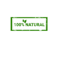 Eco Friendly Organic Natural Product Web Icon Green Logo Flat Vector Illustration