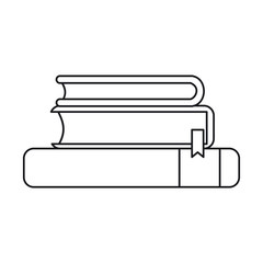 Book icon. School education supply and object theme. Isolated design. Vector illustration