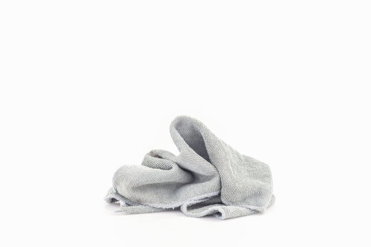 pile of dirty laundry cloth Isolated on white.