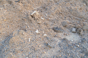 Mound / View of mound in construction site.